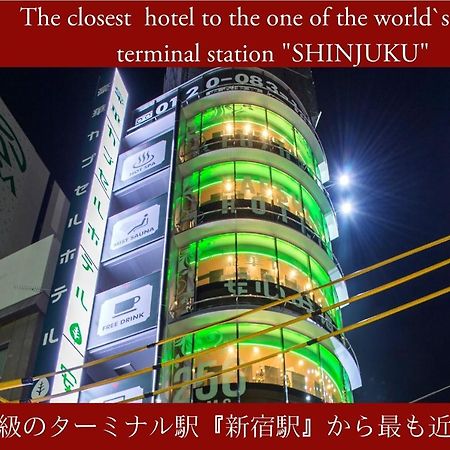 Capsule Hotel Anshin Oyado Shinjuku Tokyo Bagian luar foto